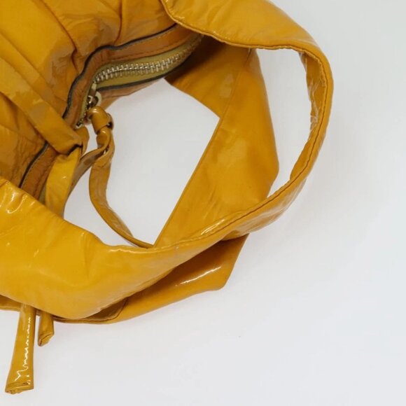 GUCCI Tote Bag Enamel Yellow Gold 197019 Auth bs28709 - Picture 8 of 16